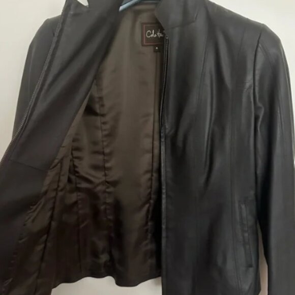 Cole Haan Woman’s Leather Jacket - Picture 3 of 4